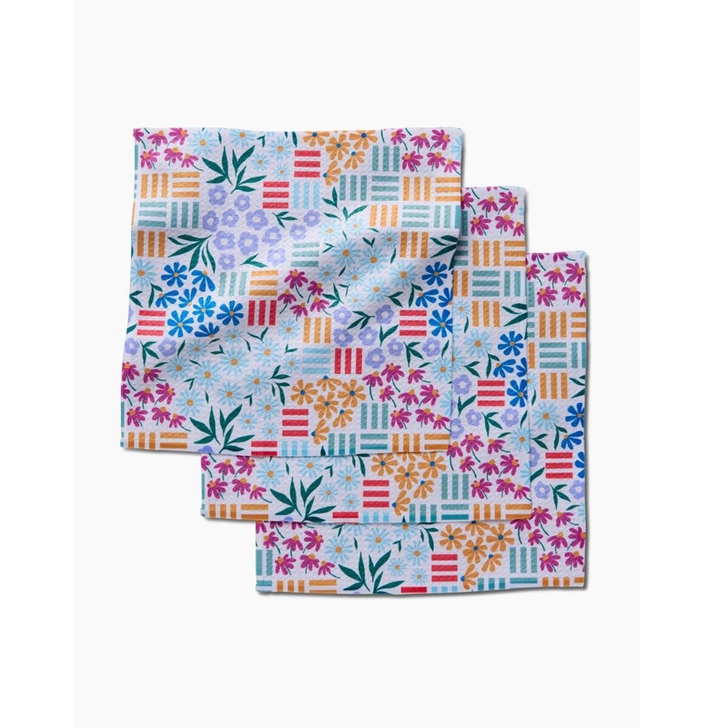 Floral Garden Dish Cloth- Set of 3