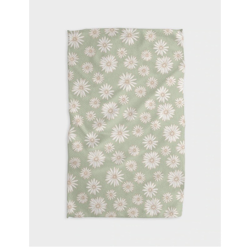 Daisy Days Neutral Tea Towel