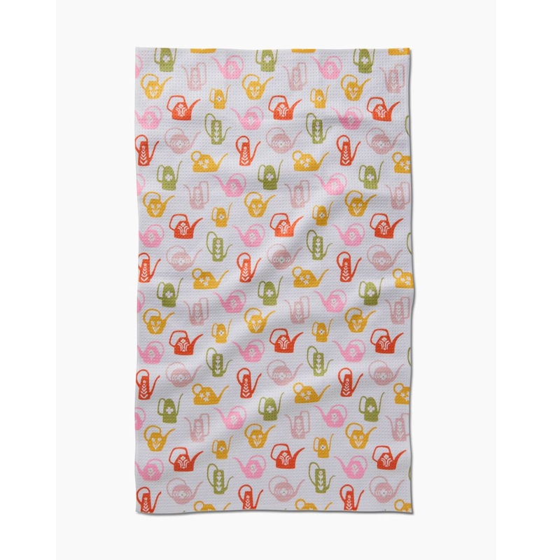 Retro Watering Cans Tea Towel