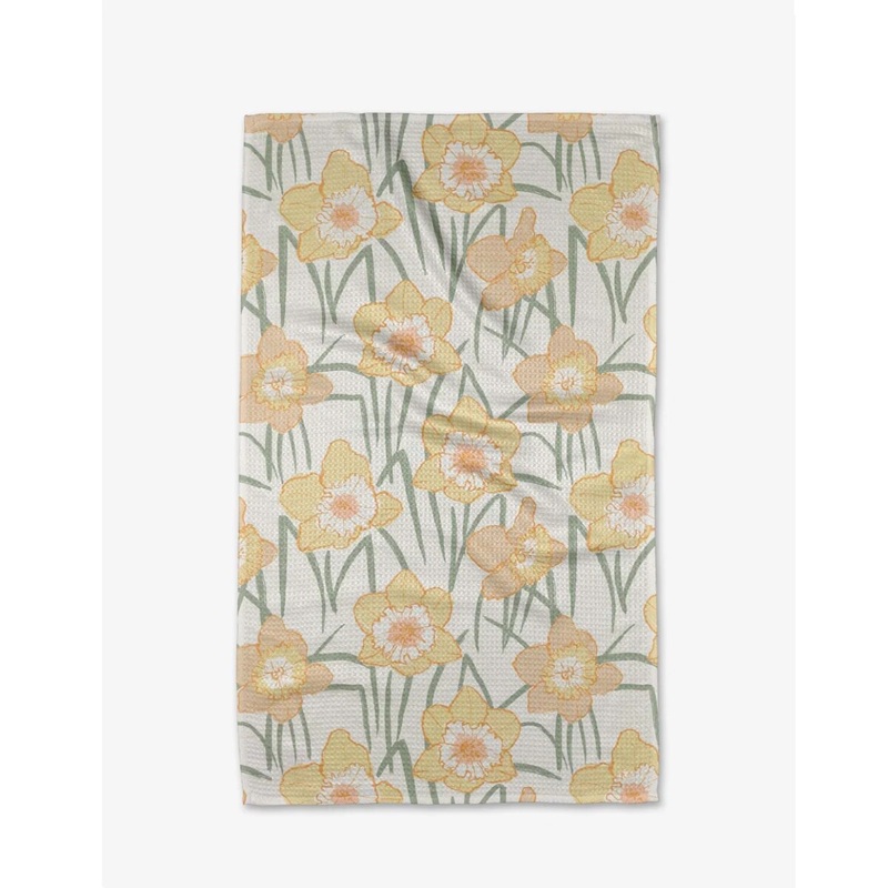 Spring Daffodil Fields Tea Towel