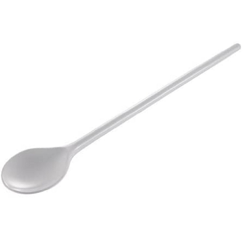 12" White Round Mixing Spoon