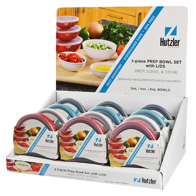 Elliptical Prep Bowl Set with Lid