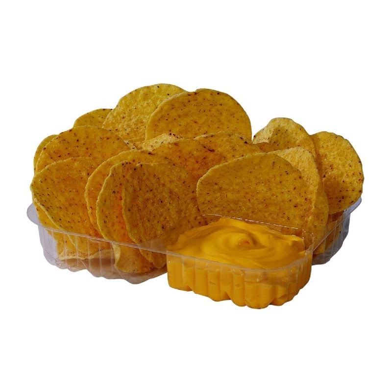 Heavy-Duty Two Compartment Nacho Tray 5" x 6"