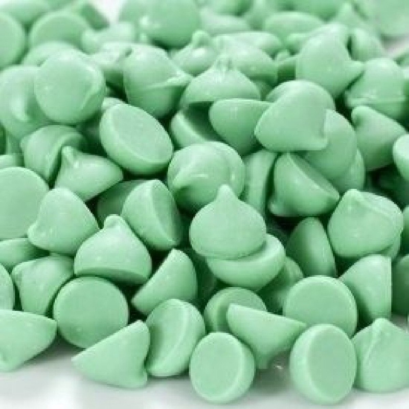 25 lb Cookie Drop Baking Chip Green Mint