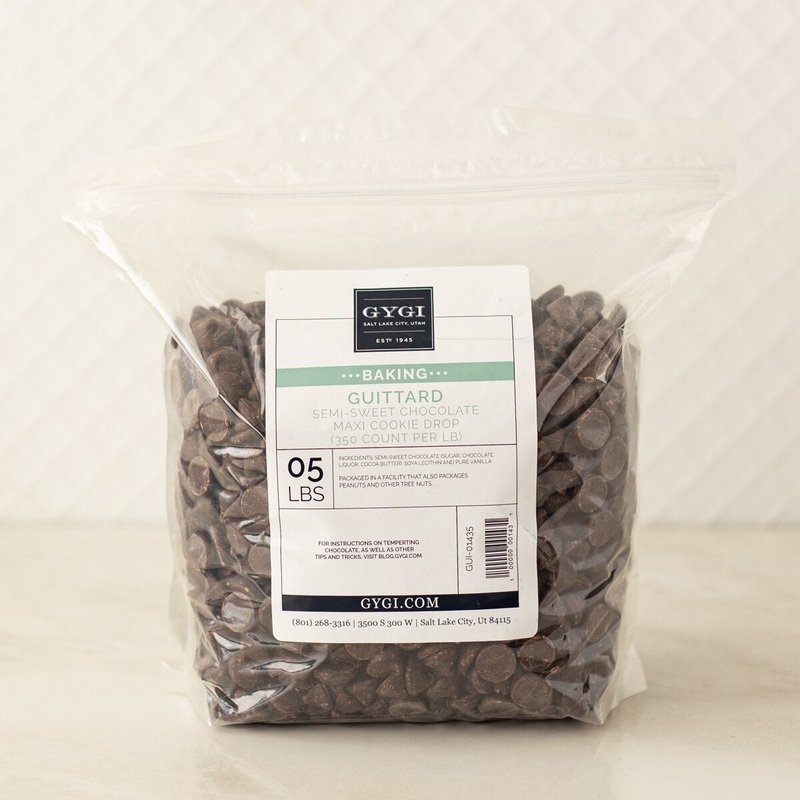 Guittard Semi-Sweet Maxi Baking Chips - 5 lb. Bag
