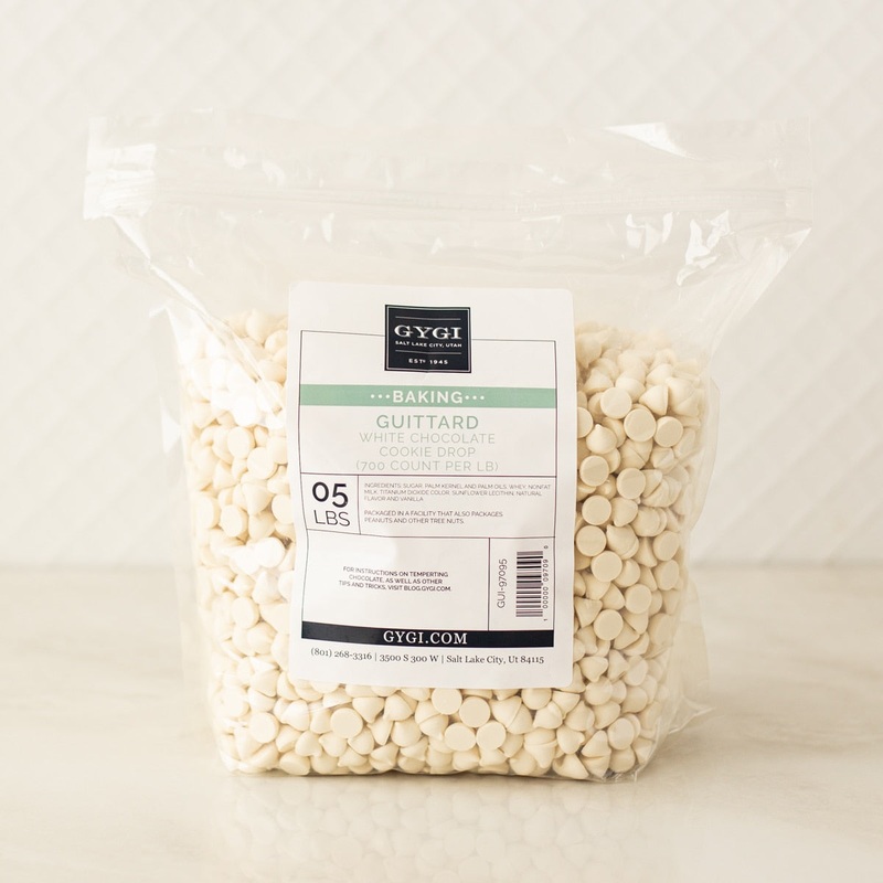 Guittard White Cookie Drop (700 Count) - 5 Lb. Bag