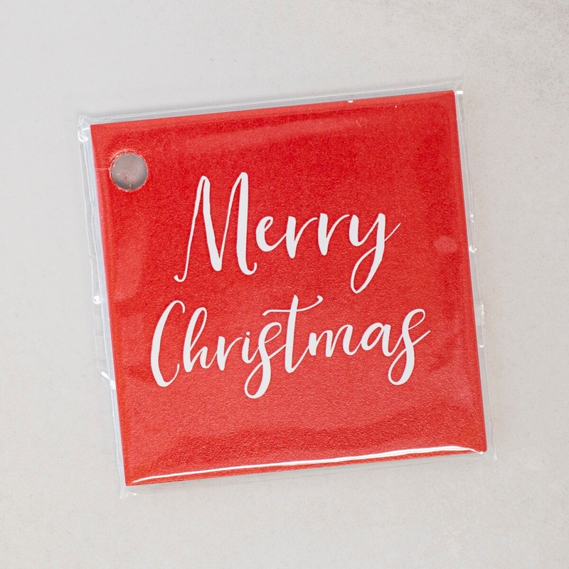 Red Merry Christmas Gift Tags - 8 Count
