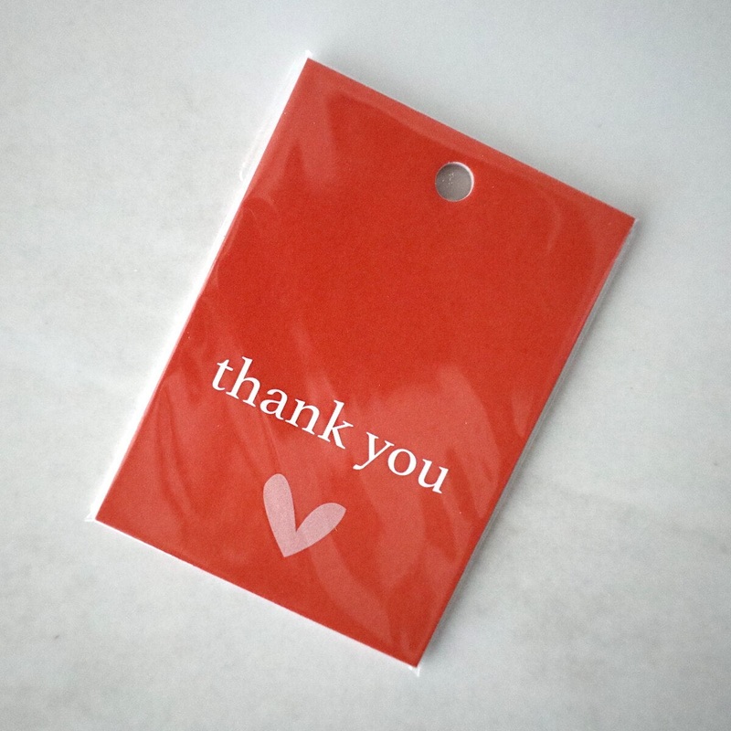 Thank You w/ Pink Heart Gift Tags - 8 Count