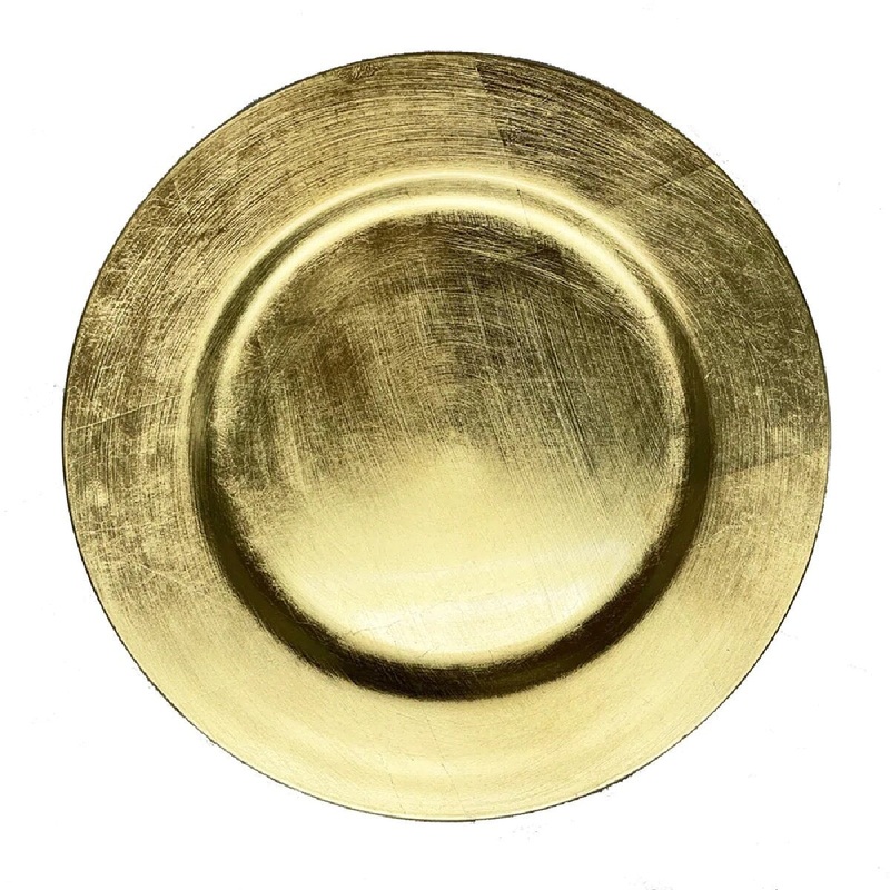 13" Gold Charger