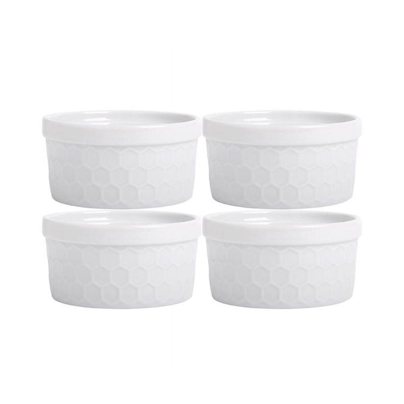 4-pc White Ramekin Set