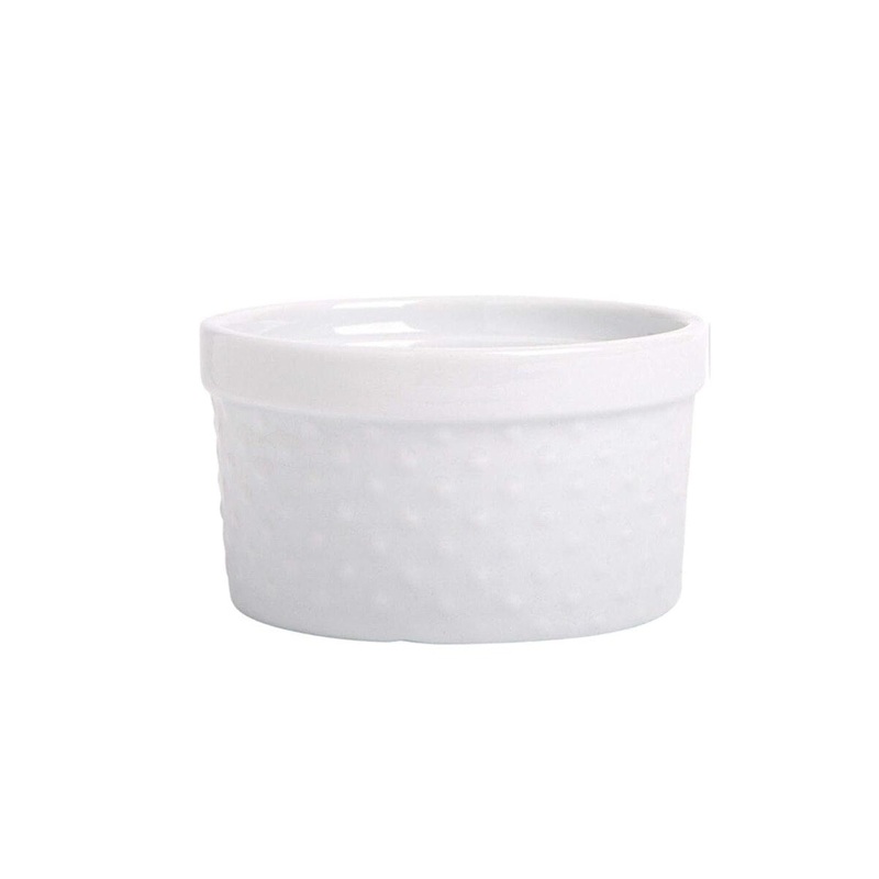 8oz White Hobnail Ramekin