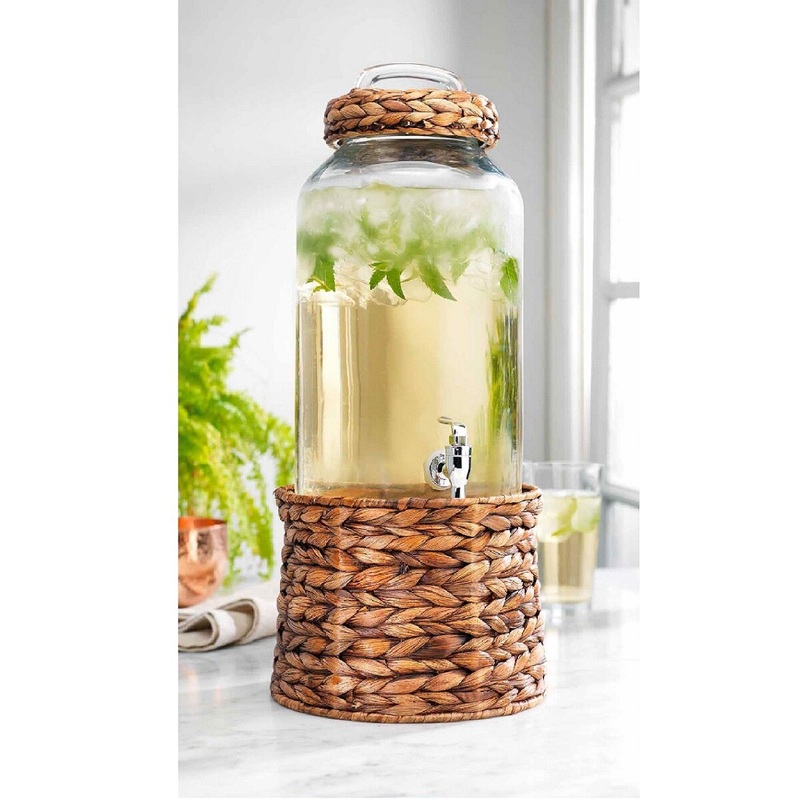 Fiddle & Fern Wicker Drink Dispenser - 2 Gallon