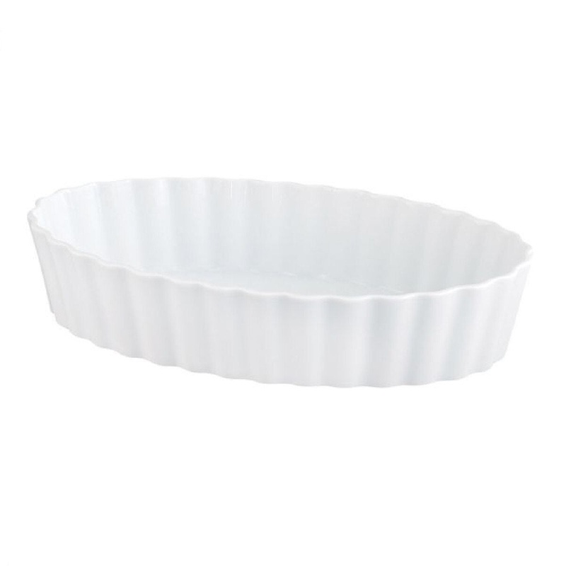 5" Oval White Porcelain Ramekin