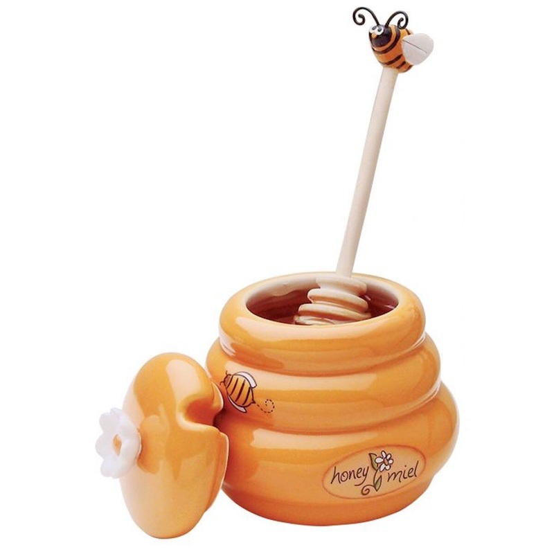 Small Beehive Honey Pot & Dipper