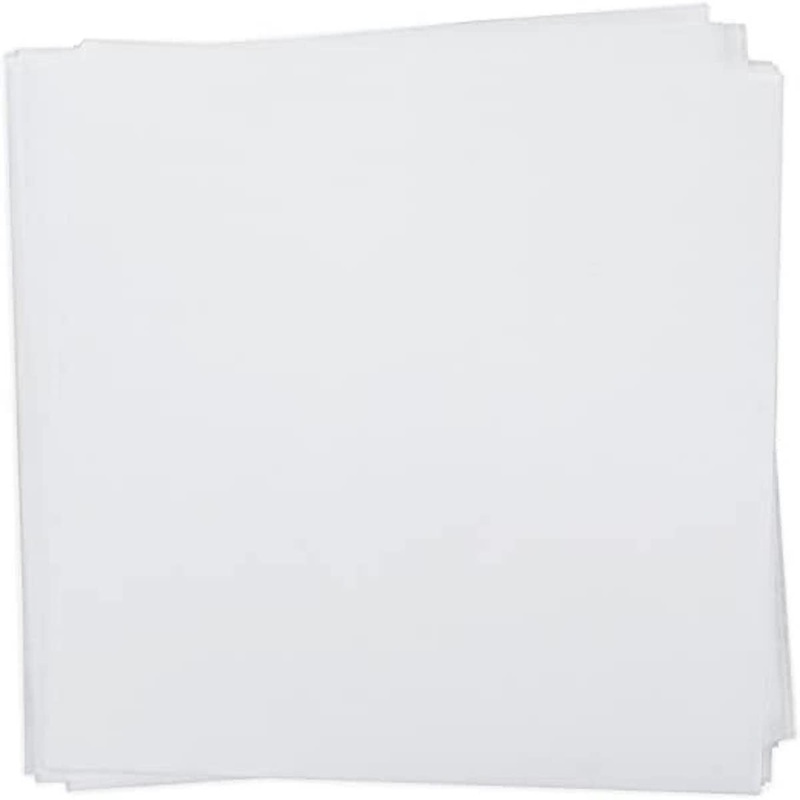 12" x 12" White Dry Wax Wrap - Pack of 1,000