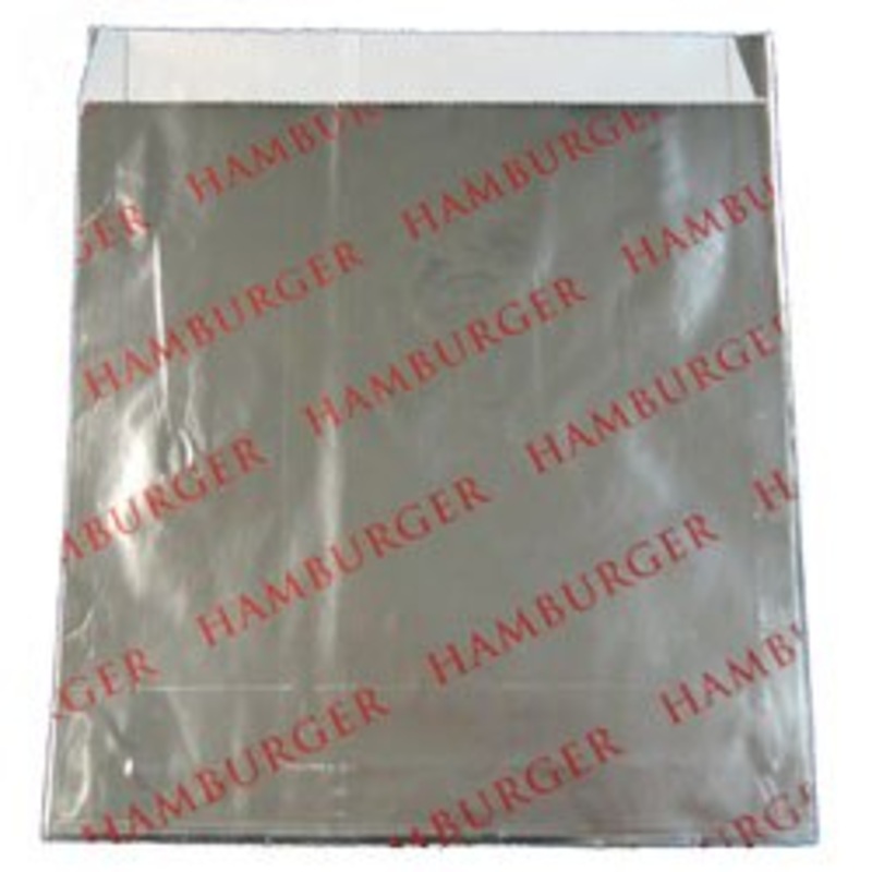 6" Printed Foil Hamburger Bag - 100 pkg
