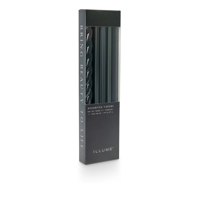 Assorted Candle Tapers 3-Pack (Black)
