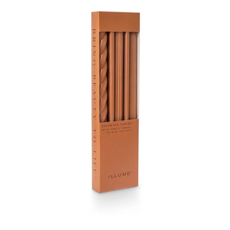 Assorted Candle Tapers 3-Pack (Spice)