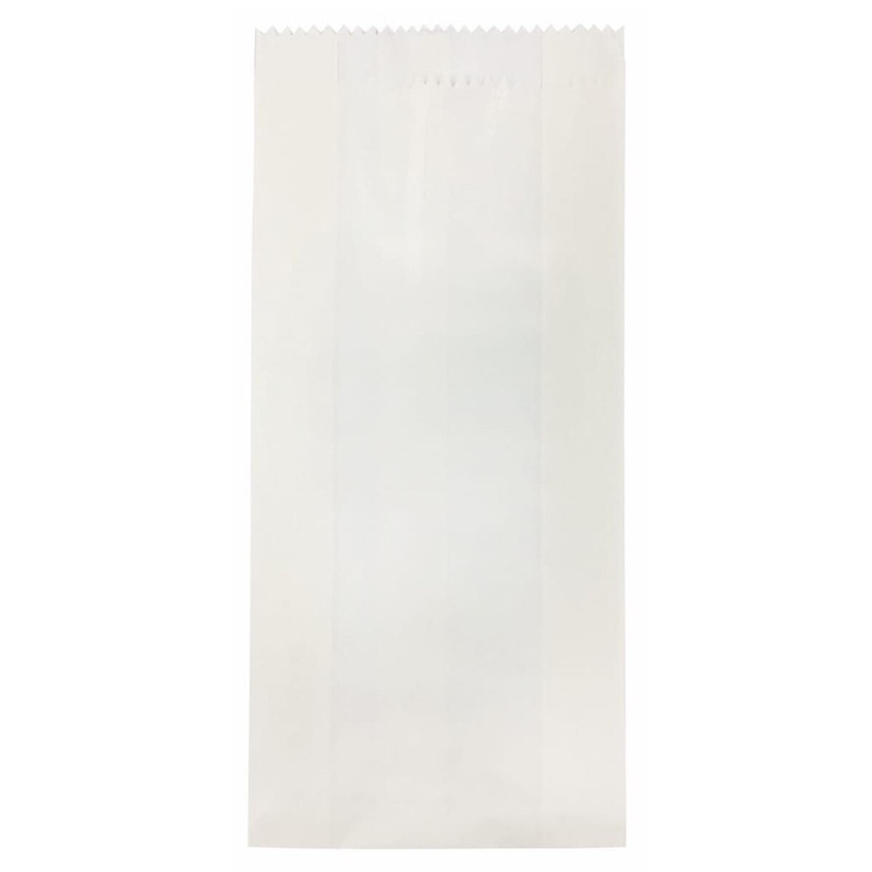 Plain White Hot Dog Bag - 100 Count