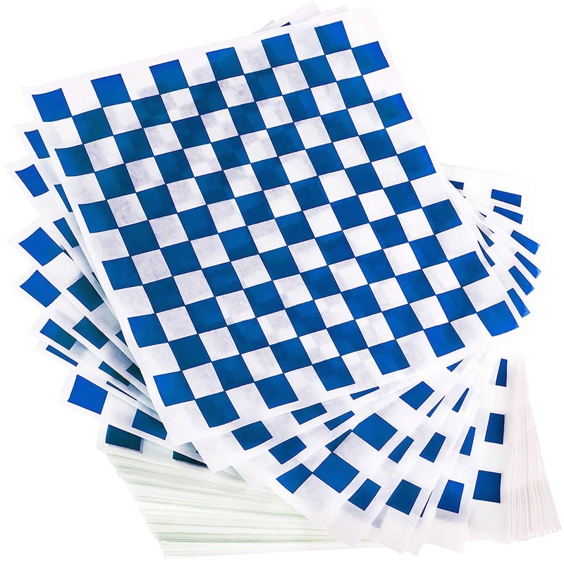 Wax Wrap 12x12 Dry Blue Check (5/1000)