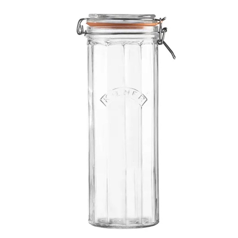 74oz Facetted Clip Top Jar