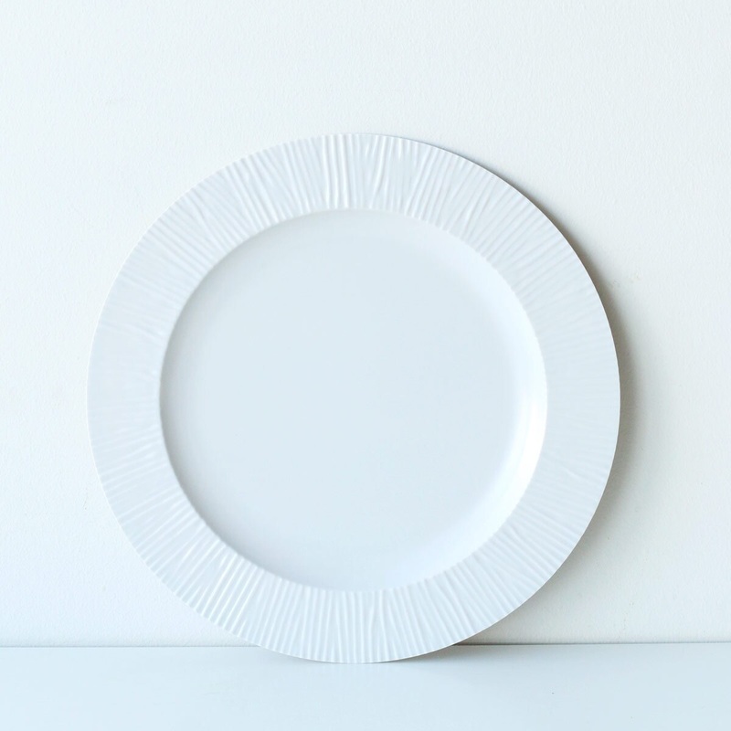 Beige Birch Wood Dinner Plate