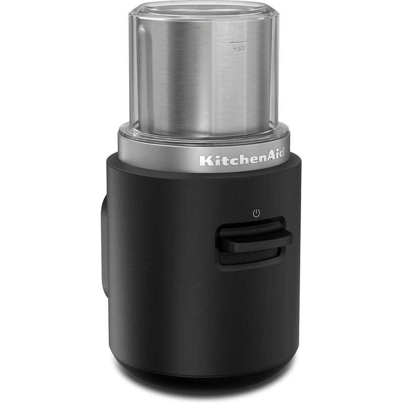 KitchenAid - Black Matte Cordless Blade Coffee Grinder - Battery Sold Separately - KBGR100BM