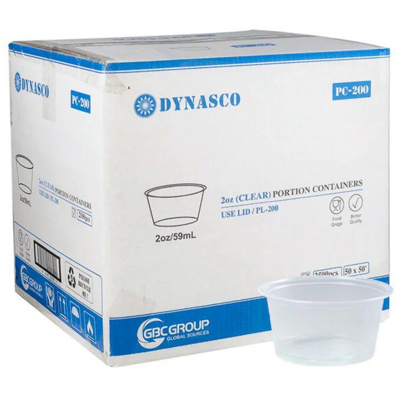 2 Oz Clear Plastic Portion Cup 250pcs/Bag, 2500/Cs-portion cup - PCMPC200