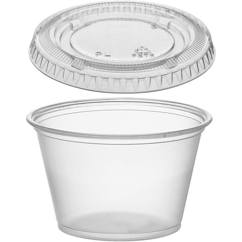 4 Oz Clear Plastic Portion Cup With Use Lid, 2500/cs - 305197