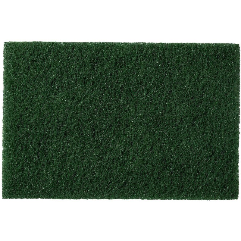 511 Foodservice - 6" X 9" Green Medium Duty Scouring Pad, 10/pk - 375585