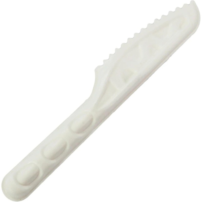 511 Foodservice - Polystyrene Black Heavy Weight Individually Wrapped Knife, 1000/cs - P3505FW