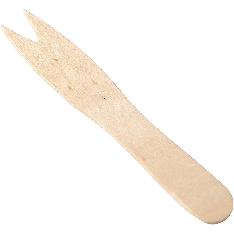 511 Foodservice - Wooden Chip Fork, 1000/Bx - 310050