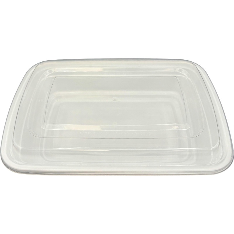 8" x 6" x 2" 38 Oz White Rectangular Container Combo, 150/Cs, 60Cs/Sk, 6Cs/Tier - PCM8638W