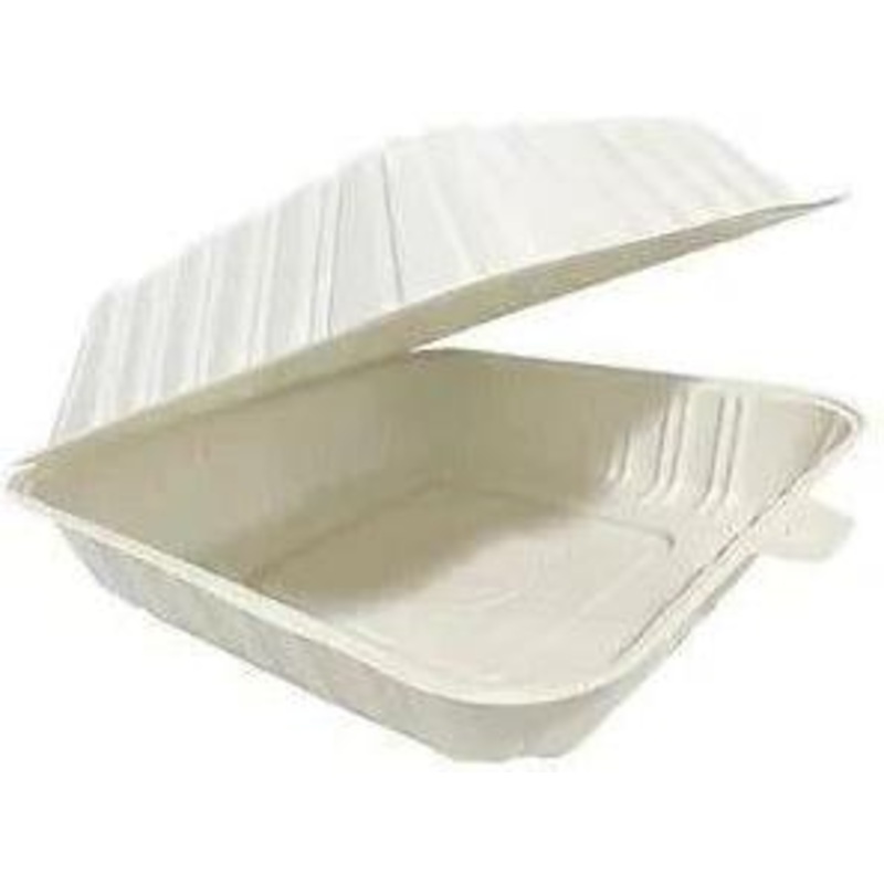 8" x 8" x 3" MFPP Container with 3 Compartment, 150/Cs - LRNG083