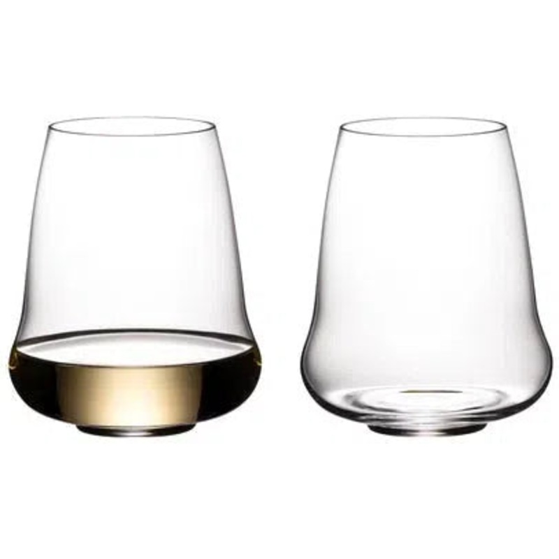 Riedel - Stemless Wings Riesling/Sauvignon/Champagne Glass, Pack of 2 - 6789/15