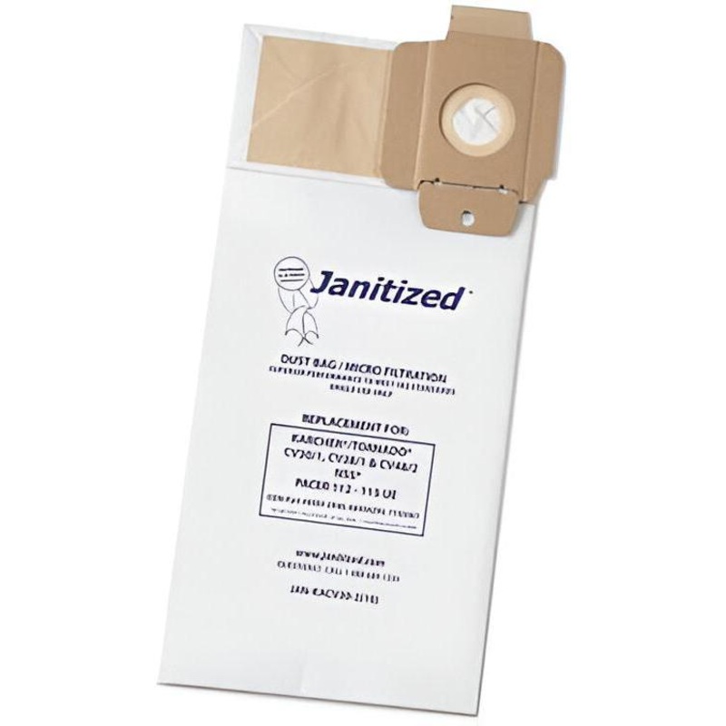 APC Filteration - Janitized Tornado Paper Filter Bags, 10/Pk - JANKACV302