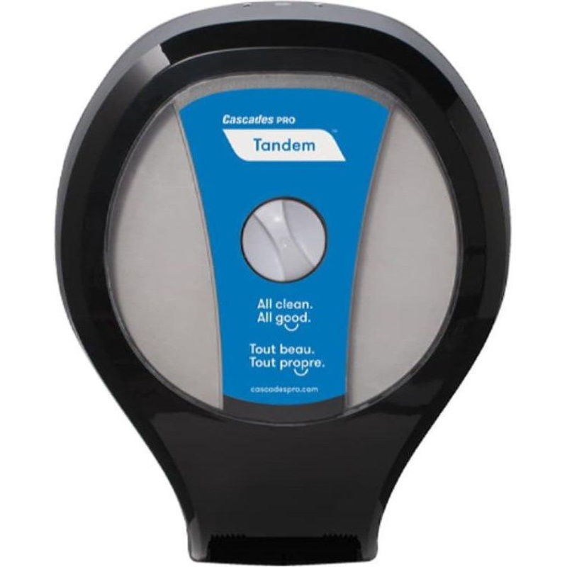 Cascades Tissue Group - Black Tandem + Single JRT Dispenser - CASC259