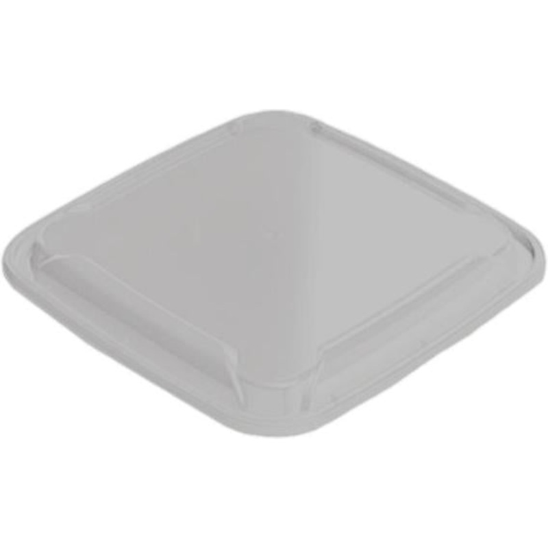 Cube Packaging - 9" X 9" X 2", 48 Oz White Square Container Combo, 48oz, 100/Cs - CUBCR1047W