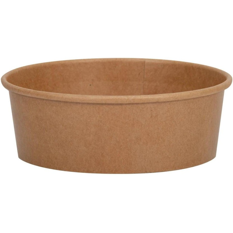 Dart Container - 20 Oz Kraft DSP Squat Paper Food Container, 300/Cs - SCK20