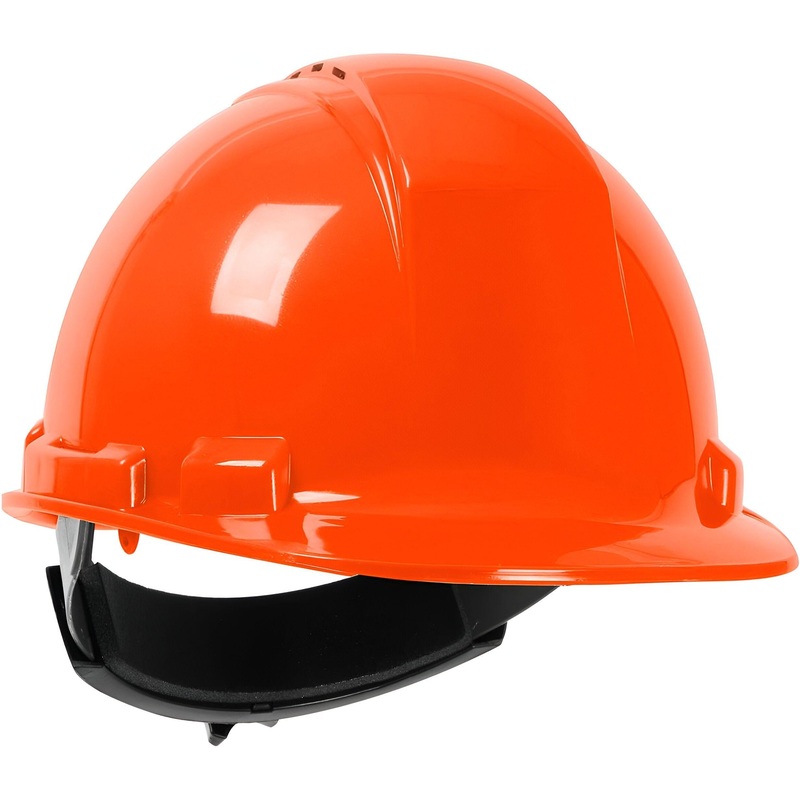 Dynamic Safety - Orange Whistler Hard Hat With Dynamic Ratchet, 12/Cs - DYNHP241R03