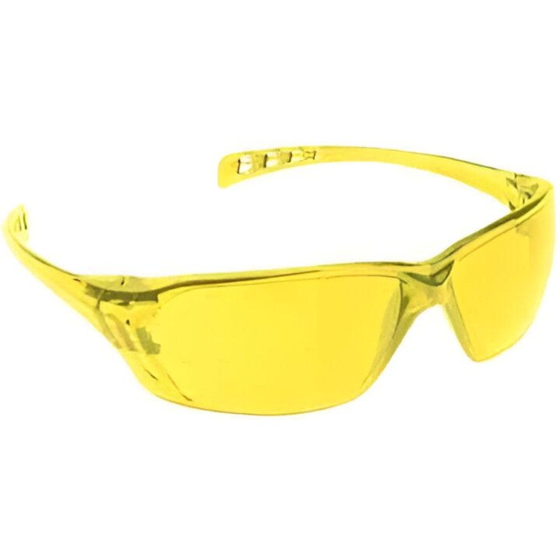 Dynamic Safety - Solus Amber Rimless Safety Glasses With 3A Coating, 12/Bx - DYNEP550A