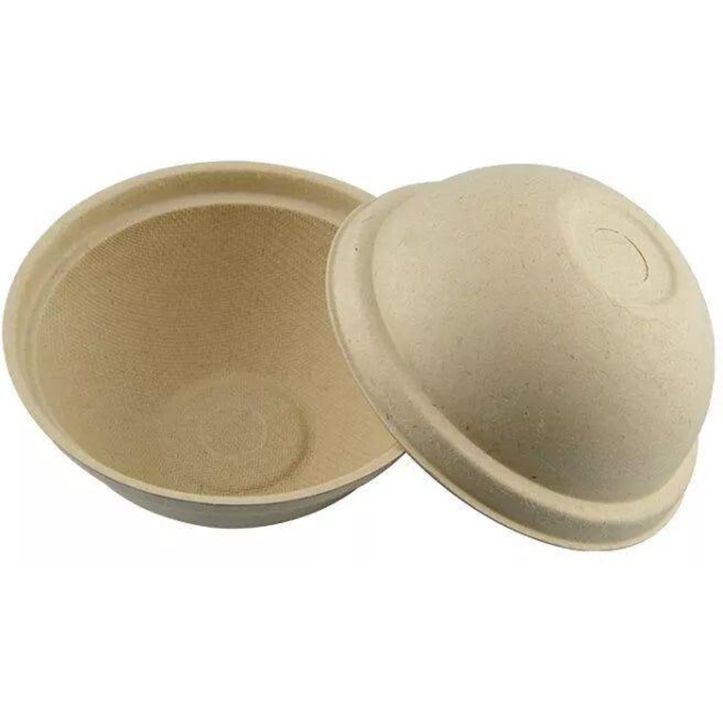 Fineline Settings - 8" Bagasse Dome Lid For Round Bowl 300/Cs, Lid For 43RB24, 43RB32, 43RB40 - FNL42RBL
