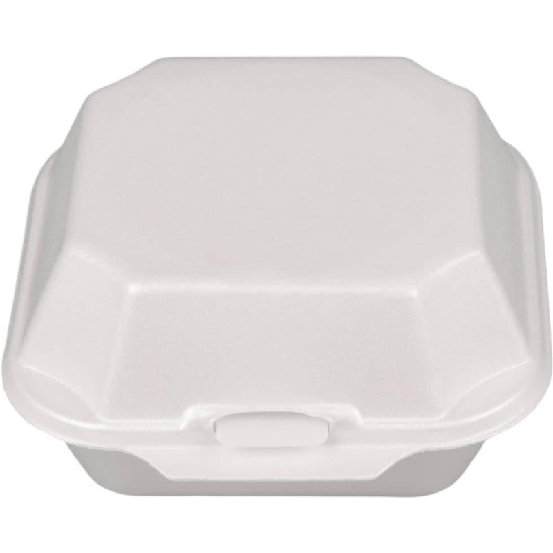 Genpak - 8.25" x 8" x 3" Foam Medium Take Out Container, 200/Cs - 2353070