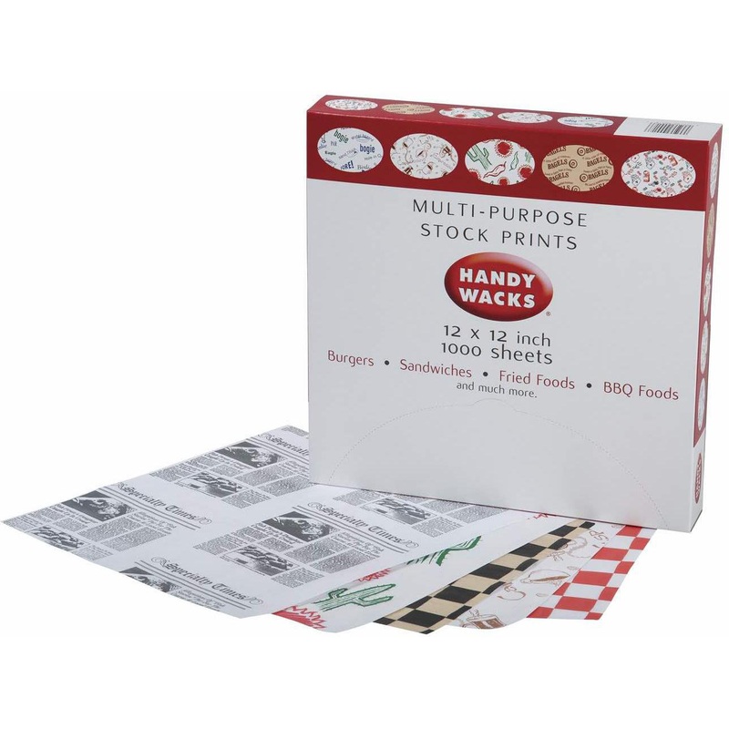 Handy Wacks - 12" x 12" Sports Arena Wax Sheets, 1000/bx - HWCFDP12SA