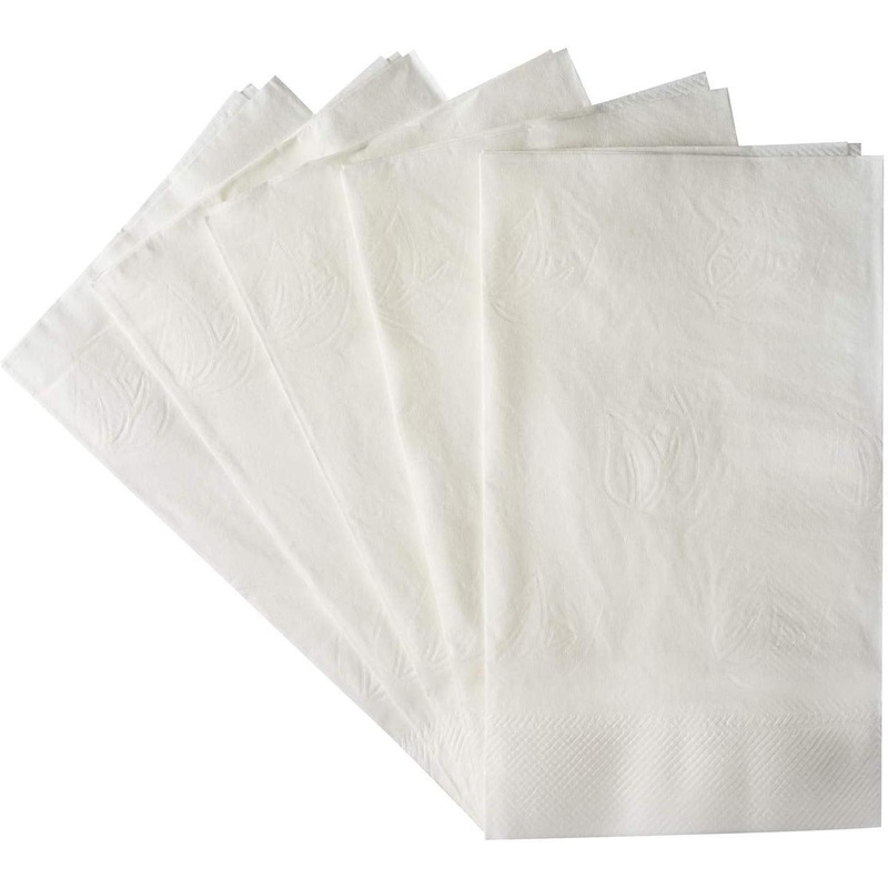 Karat - 15" x 17", 1/8 Fold, 2 Ply White Dinner Napkins, 3000/Cs - KARKND15172W