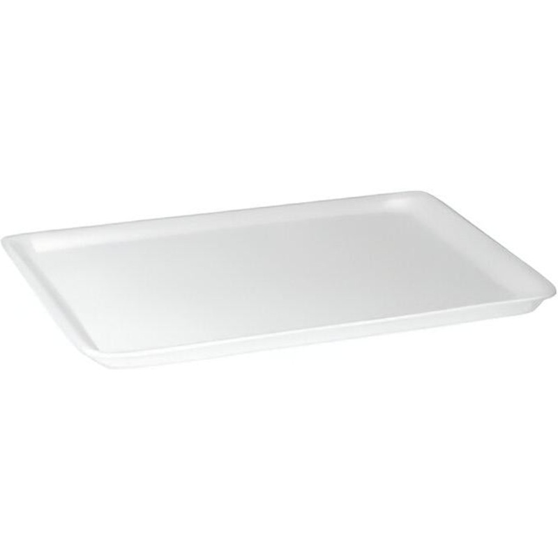 ProAmpac - 12.5" x 15.75" x 1", 1216 White Foam Tray, 100/Case - 2011216100