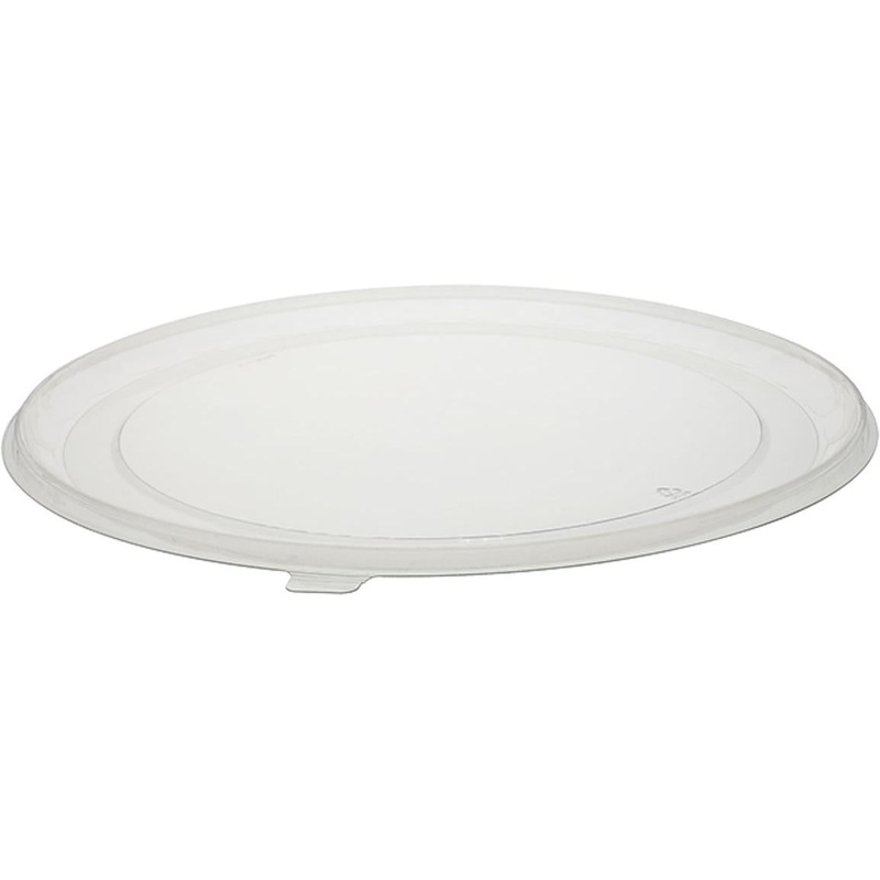 Pactiv Evergreen - 18" Round PET Clear Catering Tray With Use Lid YNLP18450RD, 50/Cs - YNLP18BC