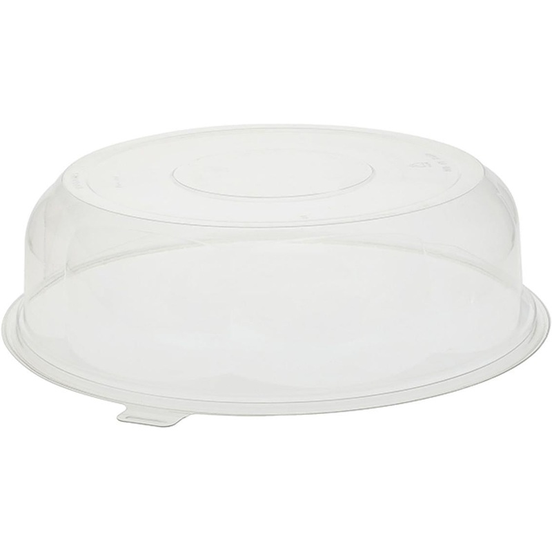 Pactiv Evergreen - 3.5 PET Clear Dome Lid for 12" Caterware Tray, 50/Cs - YNLP12350RD
