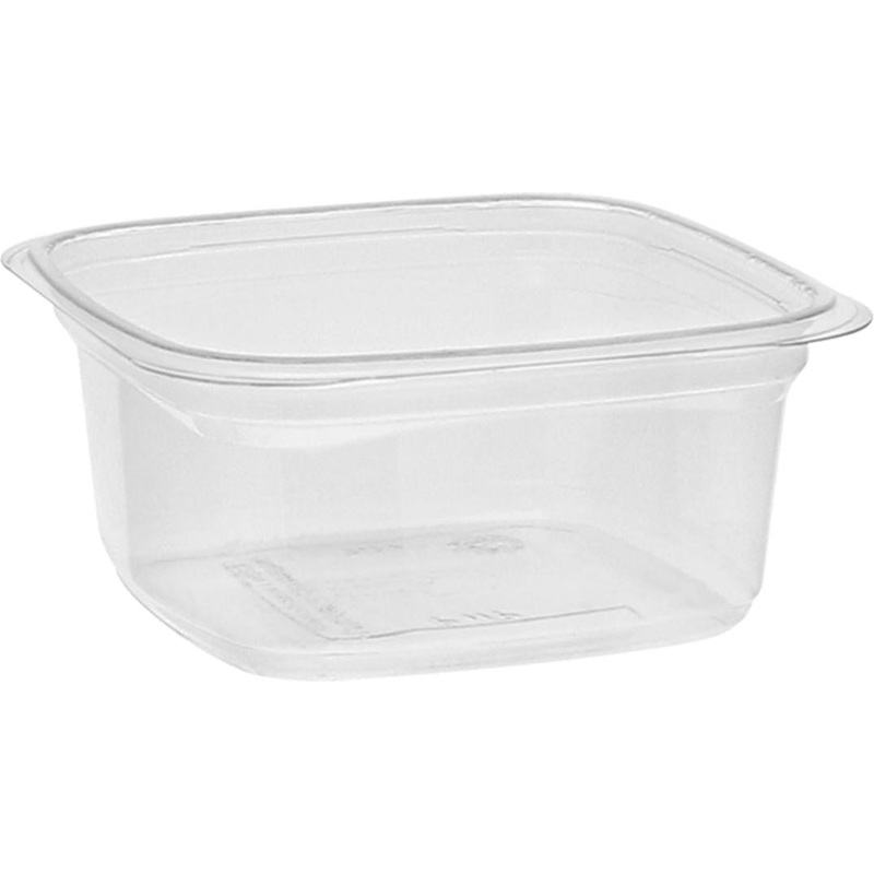 Pactiv Evergreen - 4.5", 12 Oz Time Square Clear Deli Container with Fits YY4SFLTR Lid, 960/Cs - 235402