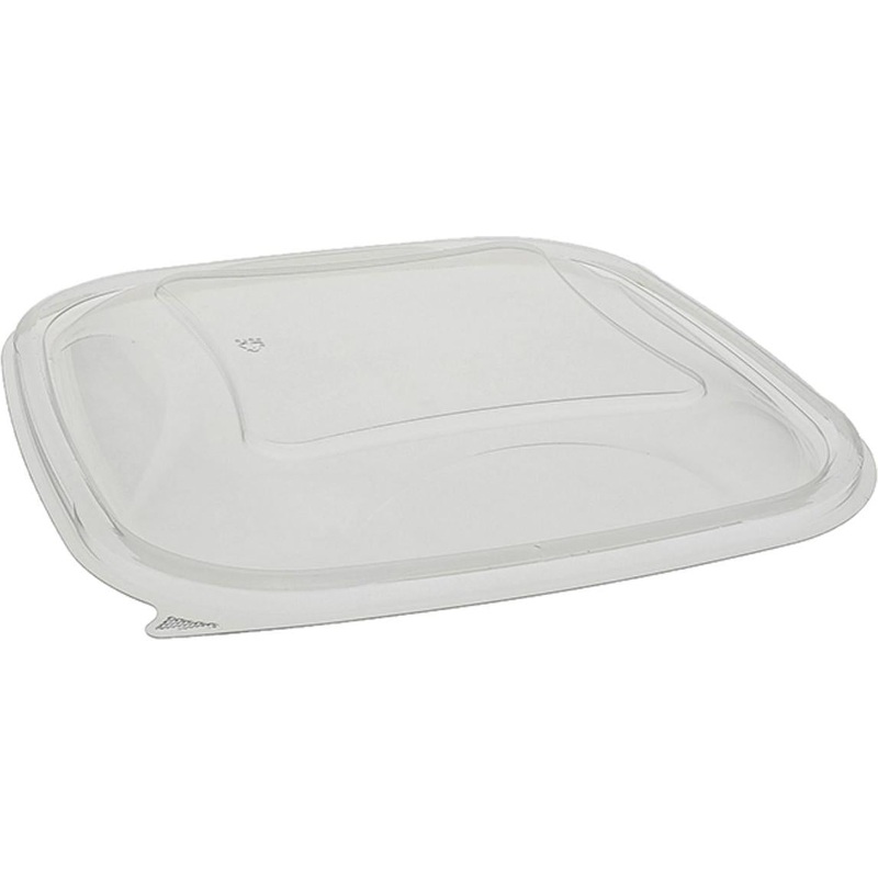 Pactiv Evergreen - RPET Clear Dome Lid for 9" 48 -64 oz Square Bowl, 150/Cs - PCSACLD09
